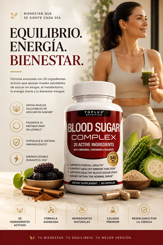 Blood Sugar Complex 60 Cápsulas — Apoyo Metabólico Natural
