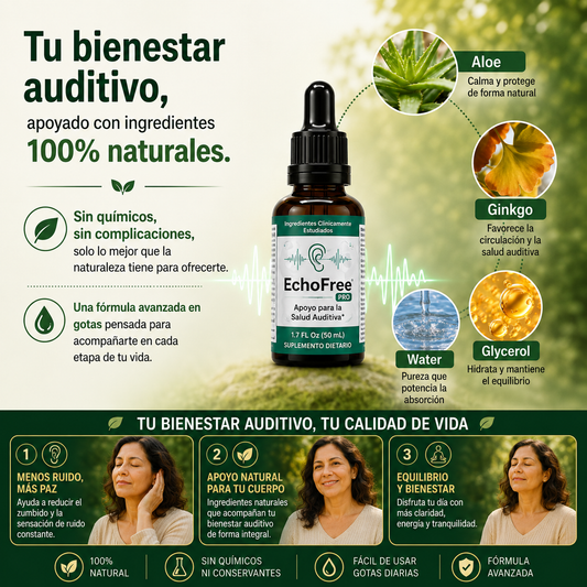 EchoFree Pro - Alivio Natural para el Tinnitus