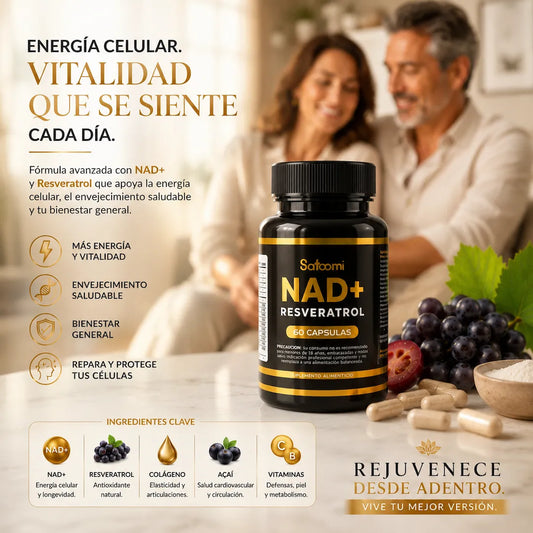 Resveratol + Nad  X 60 Cap - Antioxidante y Rejuvenecedor